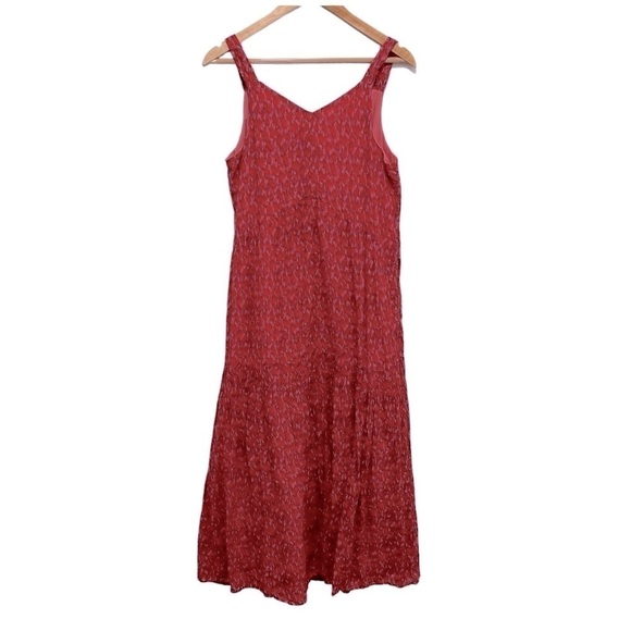 JOIE Sleeveless Tiered Cotton Maxi Dress In Tea Rose Size Small - Picture 3 of 11